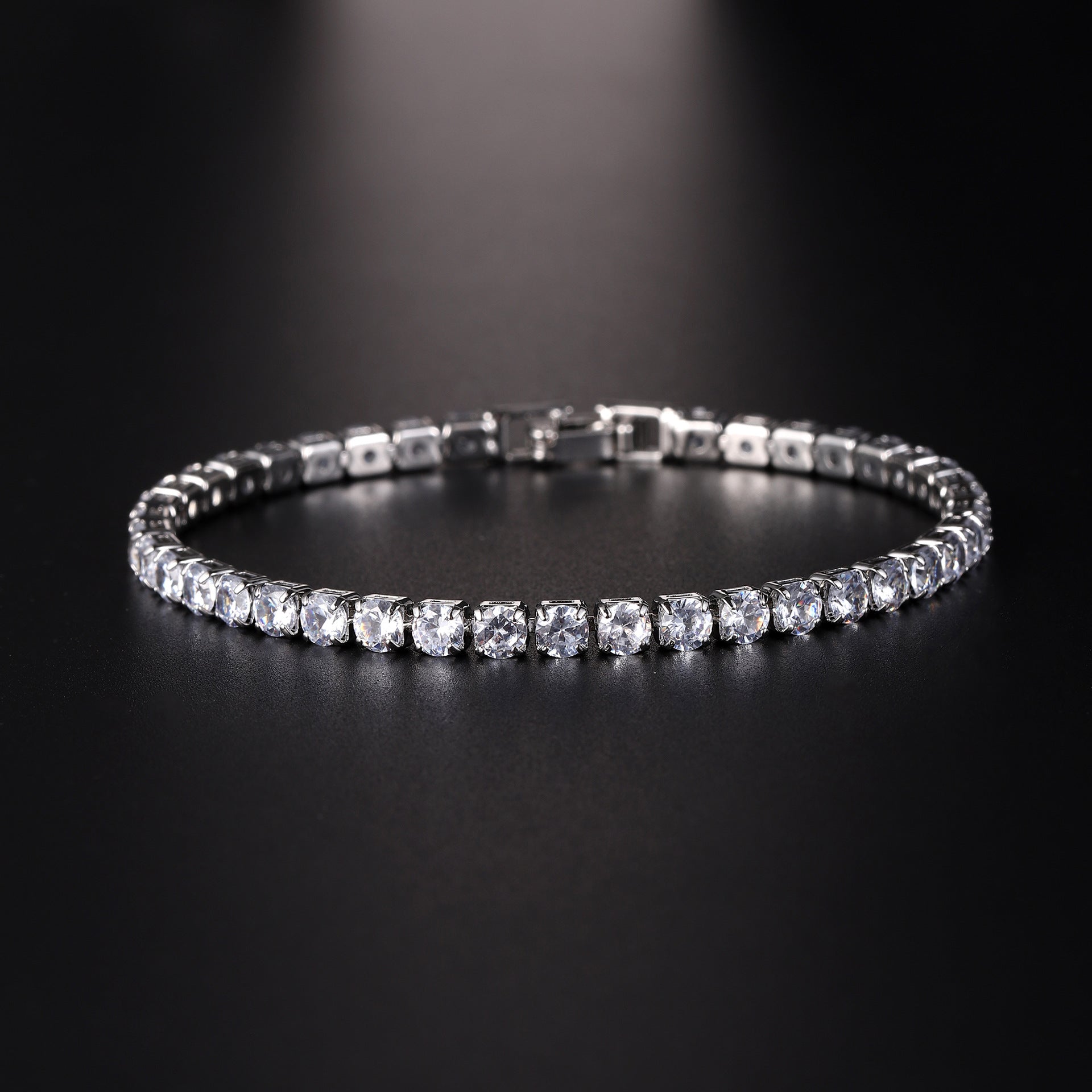 Hip Hop 4.0 Micro Zircon Tennis Bracelet Set by Ovriluxe Enterprises llc
