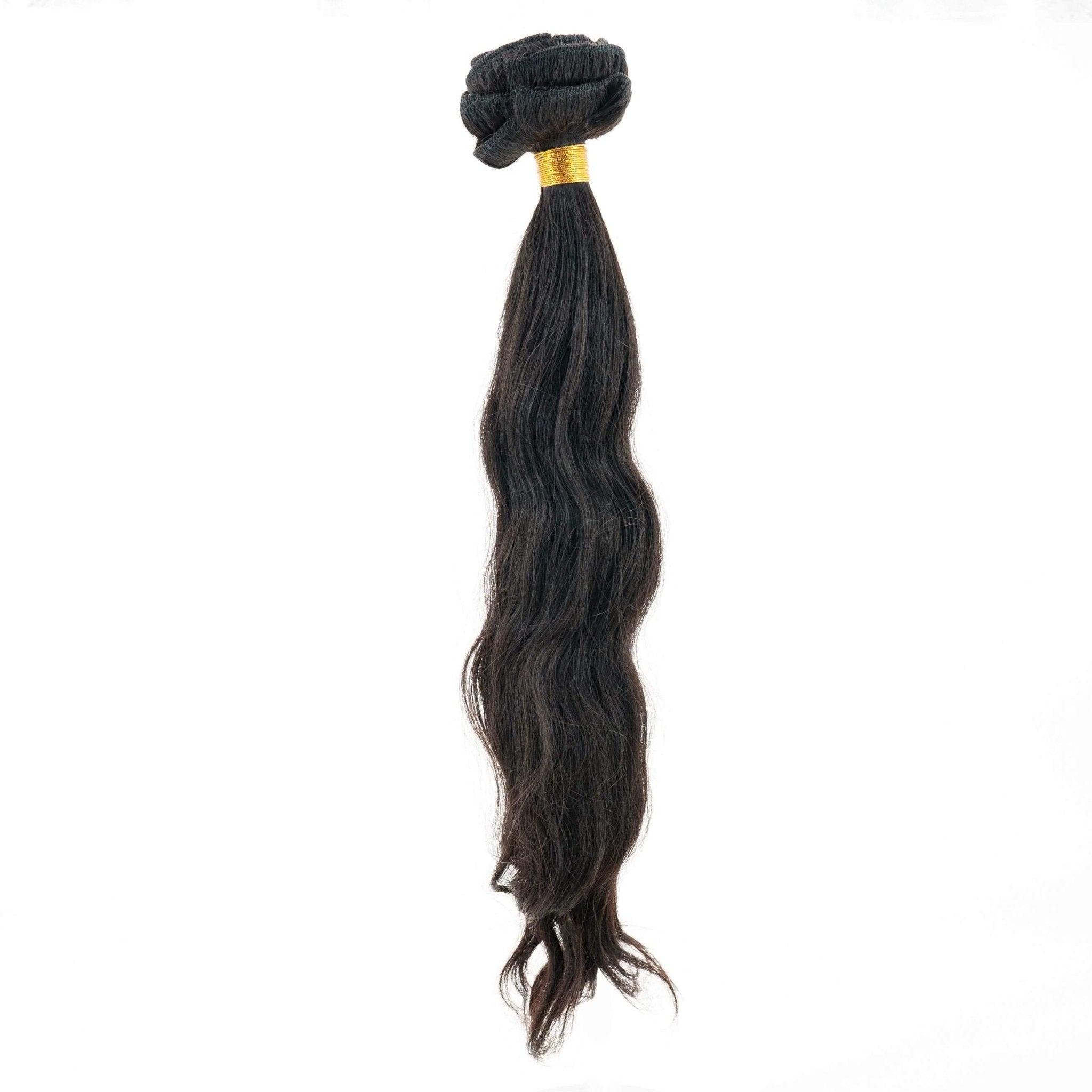 Indian Curly Natural Black Clip-in 100% Human Hair Extensions by Private Label
