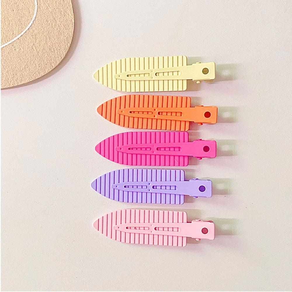 Colorful Hair Clips Seamless Metal Barrettes No Mark Pin Curl Clip Makeup No Crease Hair Styling Tools Modeling Styling Tools Hairpin Gorgeous Hair Accessories For Women by Stevvex