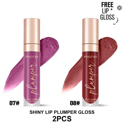 PHOFAY Shiny Lip Plumper Gloss by LadyShow.Store
