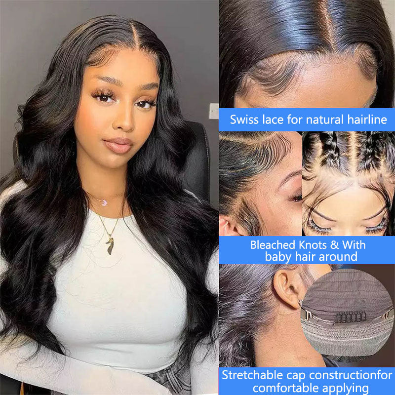 Loose Deep Wave13x4 Transparent Lace Human Hair Sleeve by LadyShow.Store