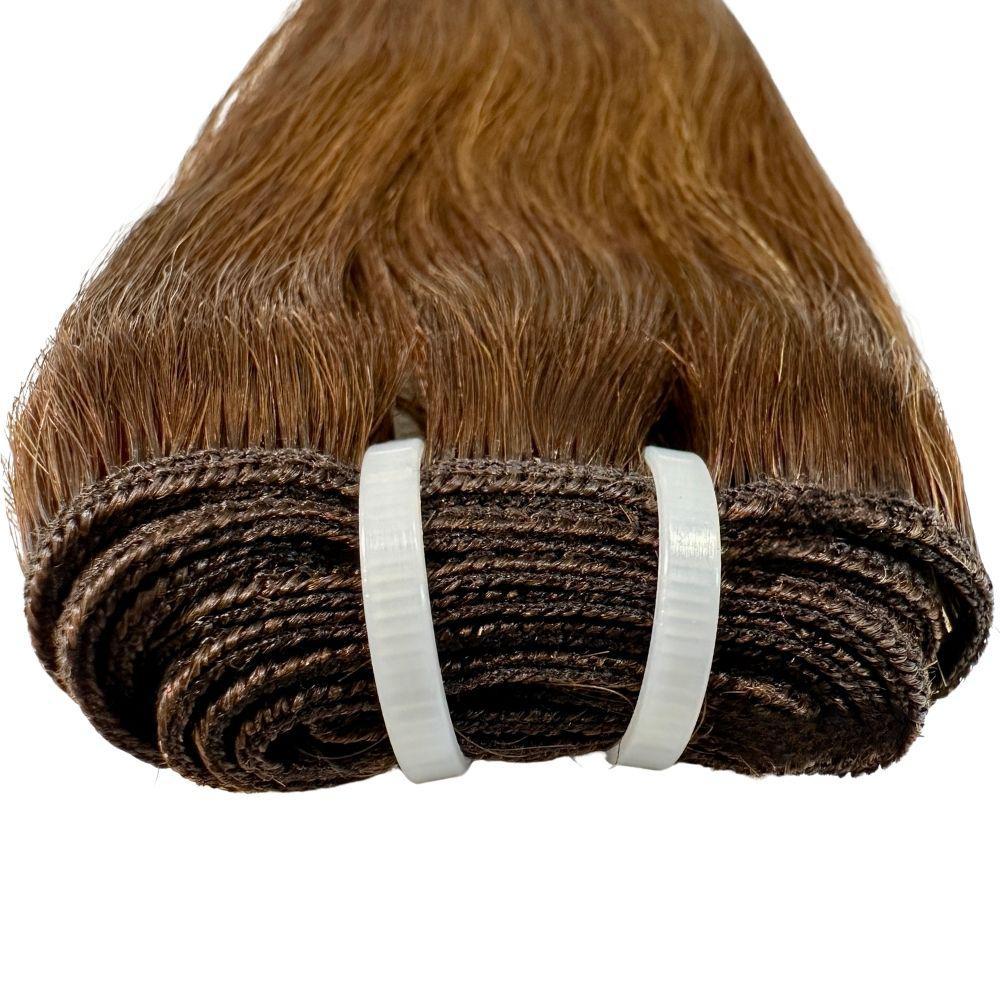 Raw Dark Brown Straight 100% Human Hair Bundles by Private Label