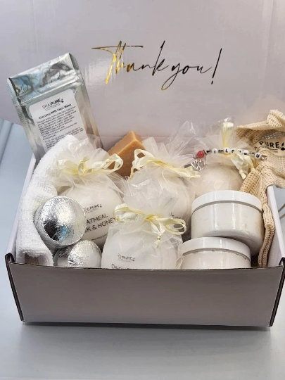 Spa Gift Box | Relaxation Spa Set | Unwind Spa Gift for Her | Self Care | Pamper Gift Best Friend Mom | Home Spa Day | Anniversary Gift Box by Spa Pure