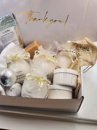 Spa Gift Box | Relaxation Spa Set | Unwind Spa Gift for Her | Self Care | Pamper Gift Best Friend Mom | Home Spa Day | Anniversary Gift Box by Spa Pure