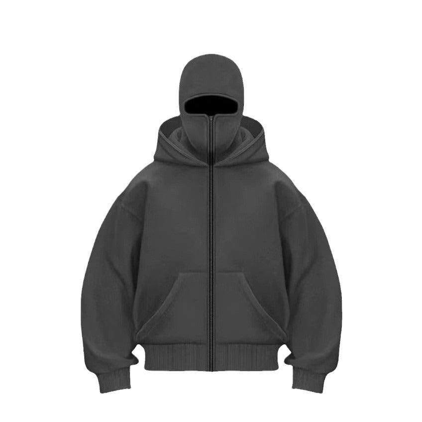 Men's Hooded Zip-Up Baseball Jacket by Ovriluxe Enterprises llc