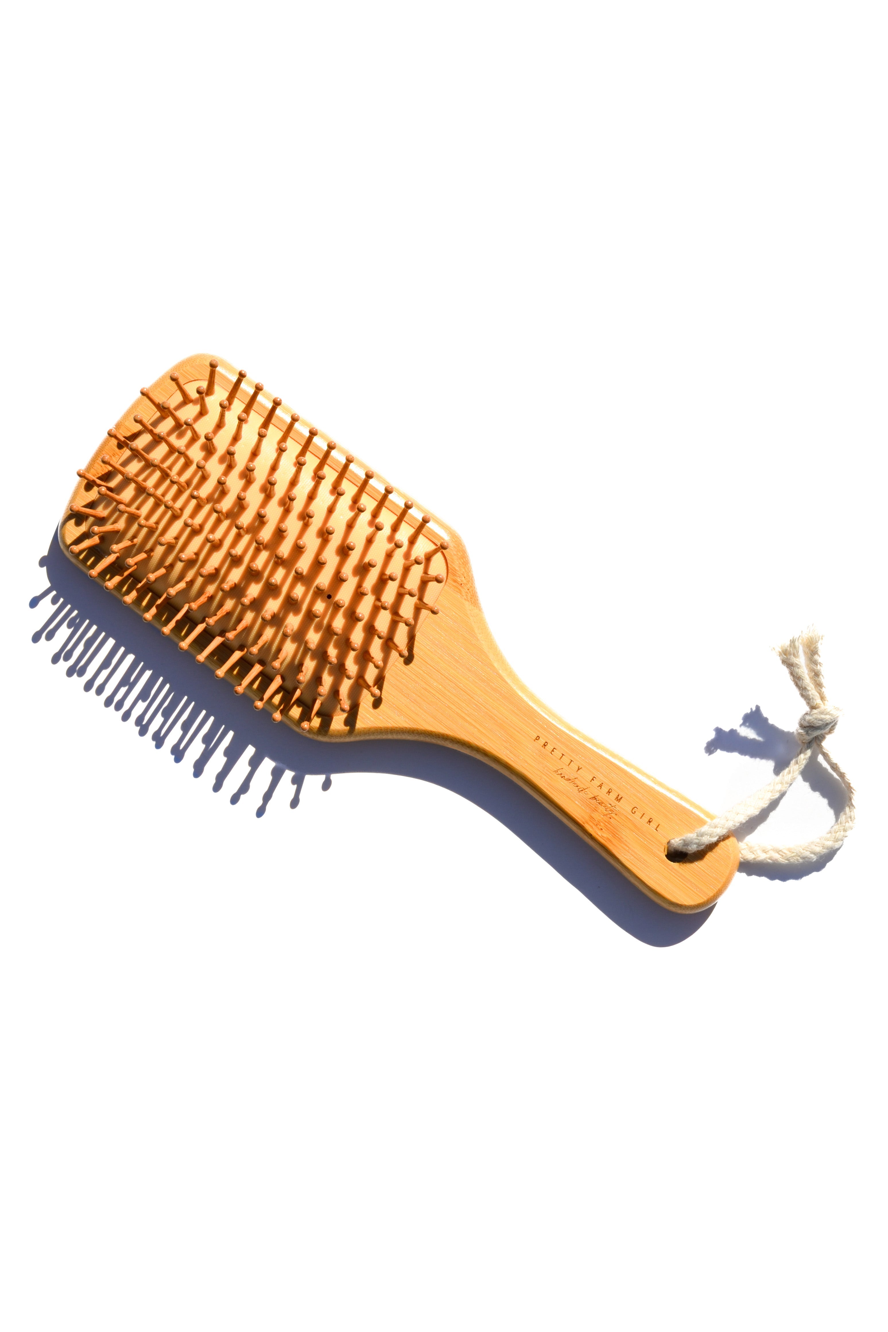 Bamboo Paddle Hair Brush by Pretty farm girl
