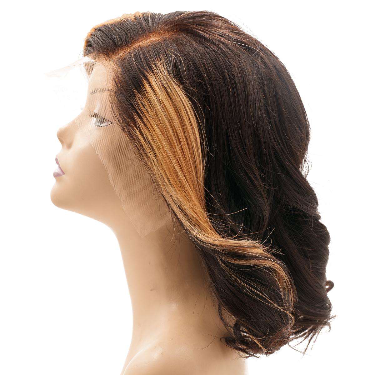 Honeycomb 13x4 Transparent Lace Front 100% Human Hair Bob Wig by Private Label