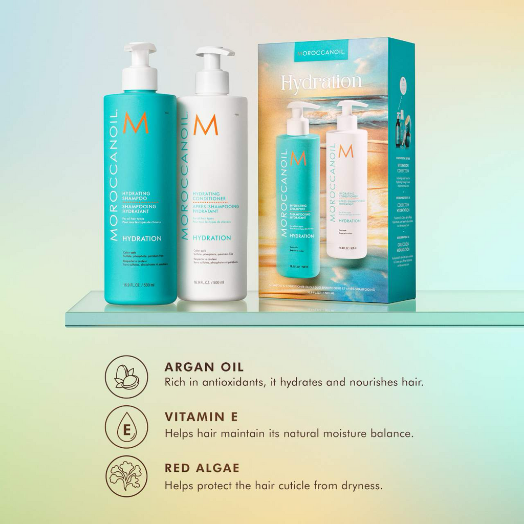 Moroccanoil Hydration Shampoo and Conditioner Jumbo Set by Nava Beauty