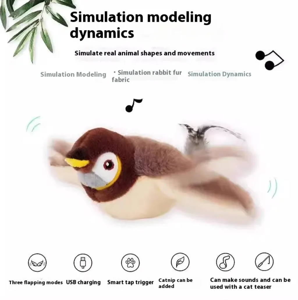 Plush Bird Pet Toy by Ovriluxe Enterprises llc