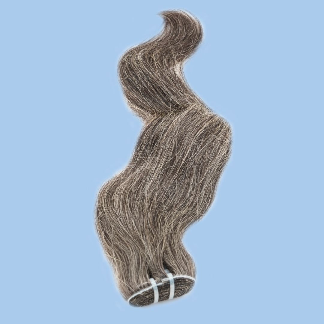 Vietnamese Natural Gray Hair Extensions by The Diamond Empire LLC