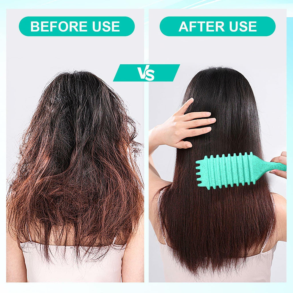 [Like New] Candy Brush Curly Hair Defining Boar Bristle Brush Green by Deal US