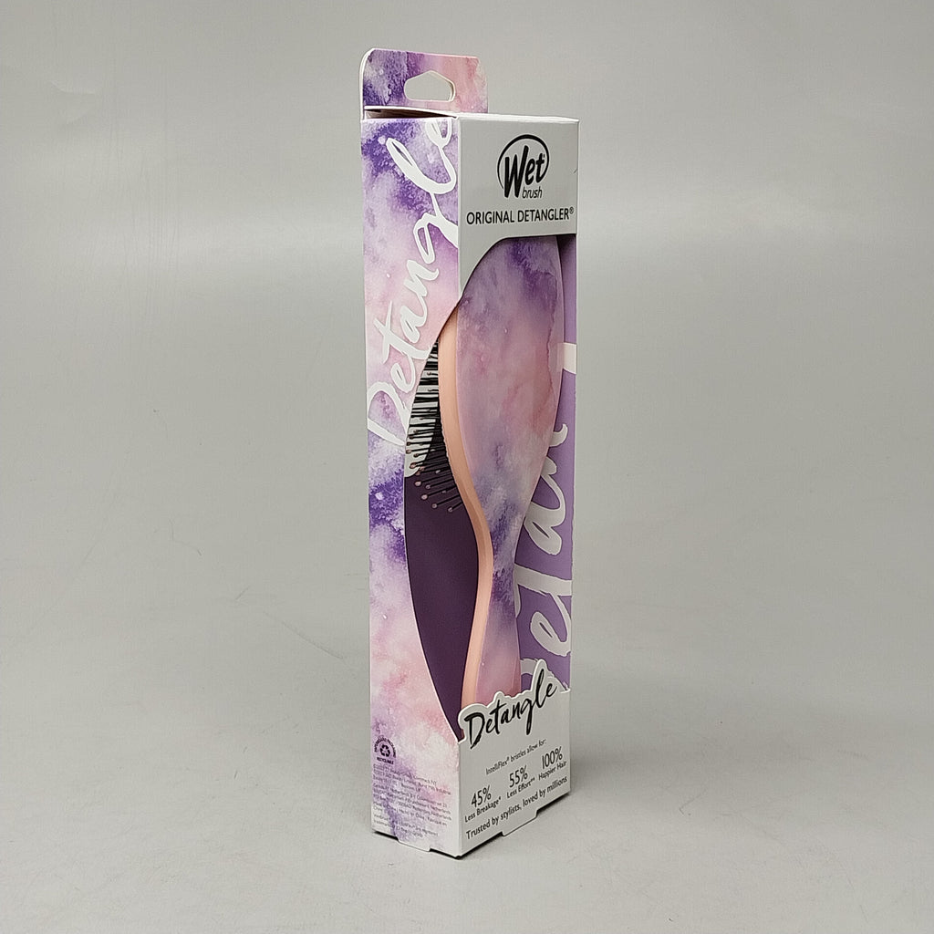WET BRUSH (4 PACK) Original Detangler Hair Brush Pink / Purple Watermark Pattern by PayWut