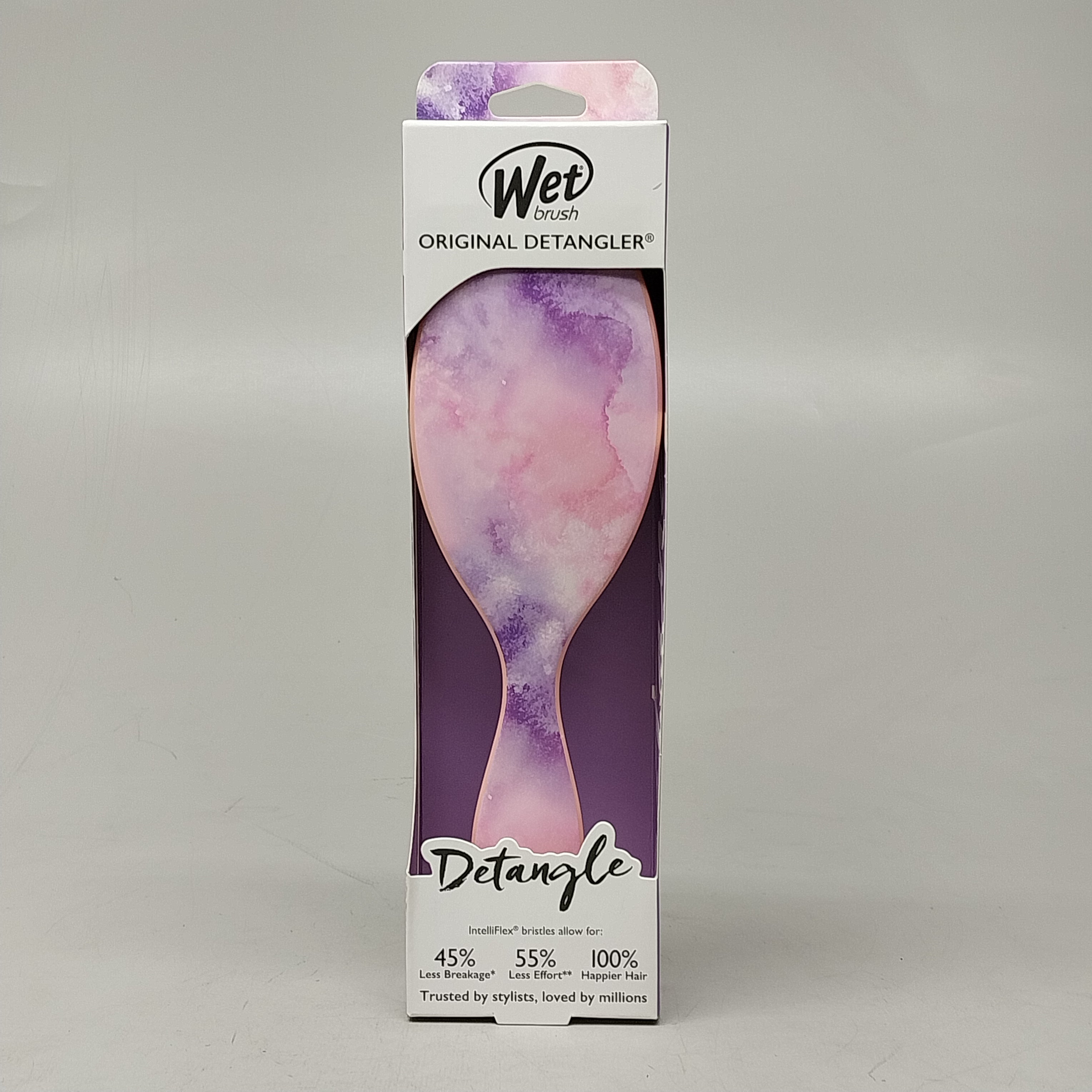 WET BRUSH (4 PACK) Original Detangler Hair Brush Pink / Purple Watermark Pattern by PayWut