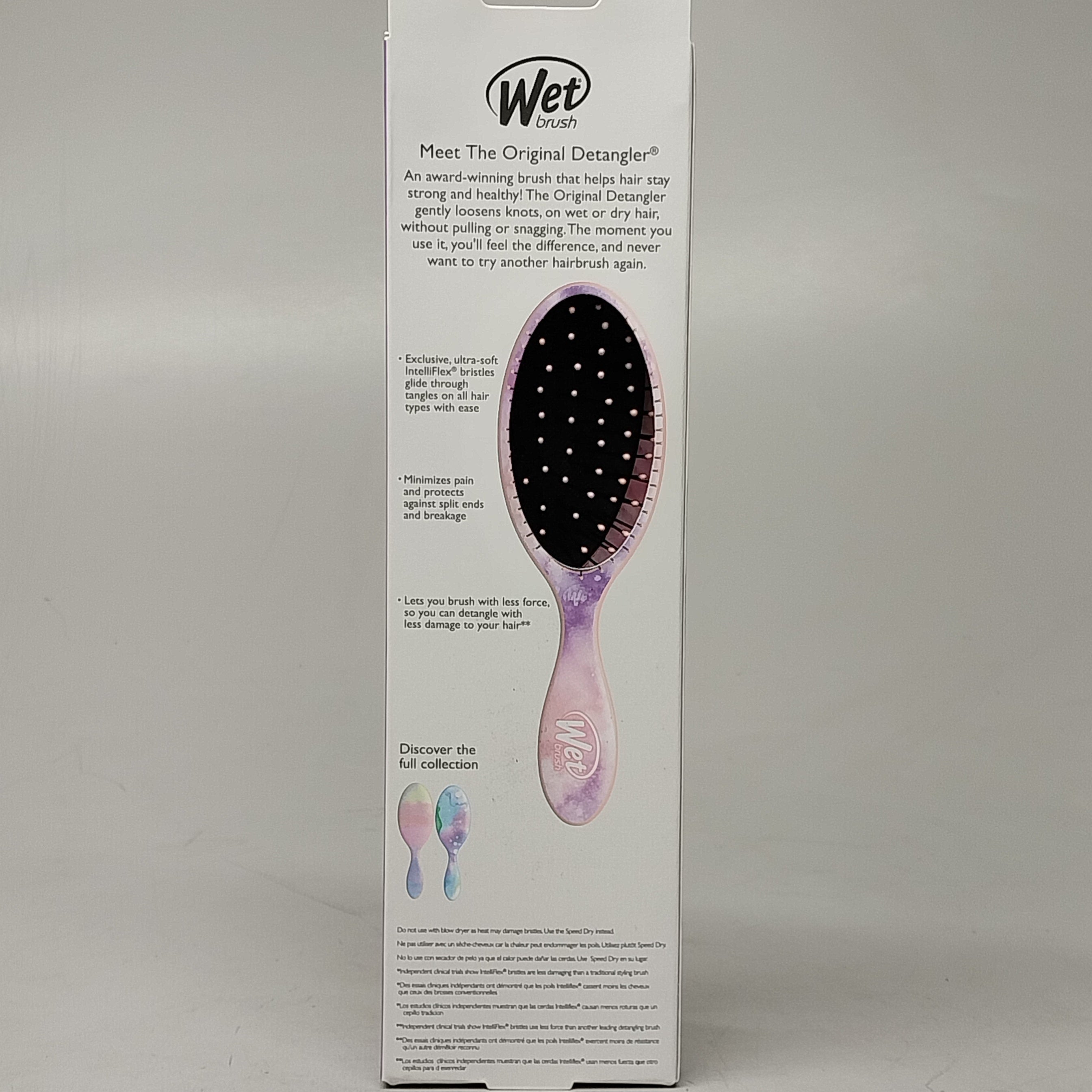 WET BRUSH (4 PACK) Original Detangler Hair Brush Pink / Purple Watermark Pattern by PayWut