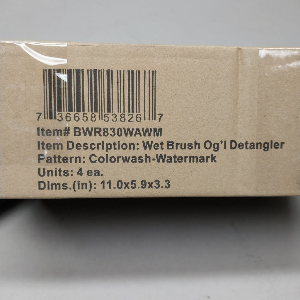 WET BRUSH (4 PACK) Original Detangler Hair Brush Pink / Purple Watermark Pattern by PayWut