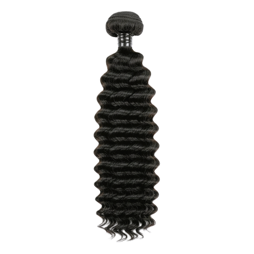 Black Deep Wave Raw Cuticle Aligned Human Brazilian Unprocessed Hair Bundle 18 Inches by Zernabella