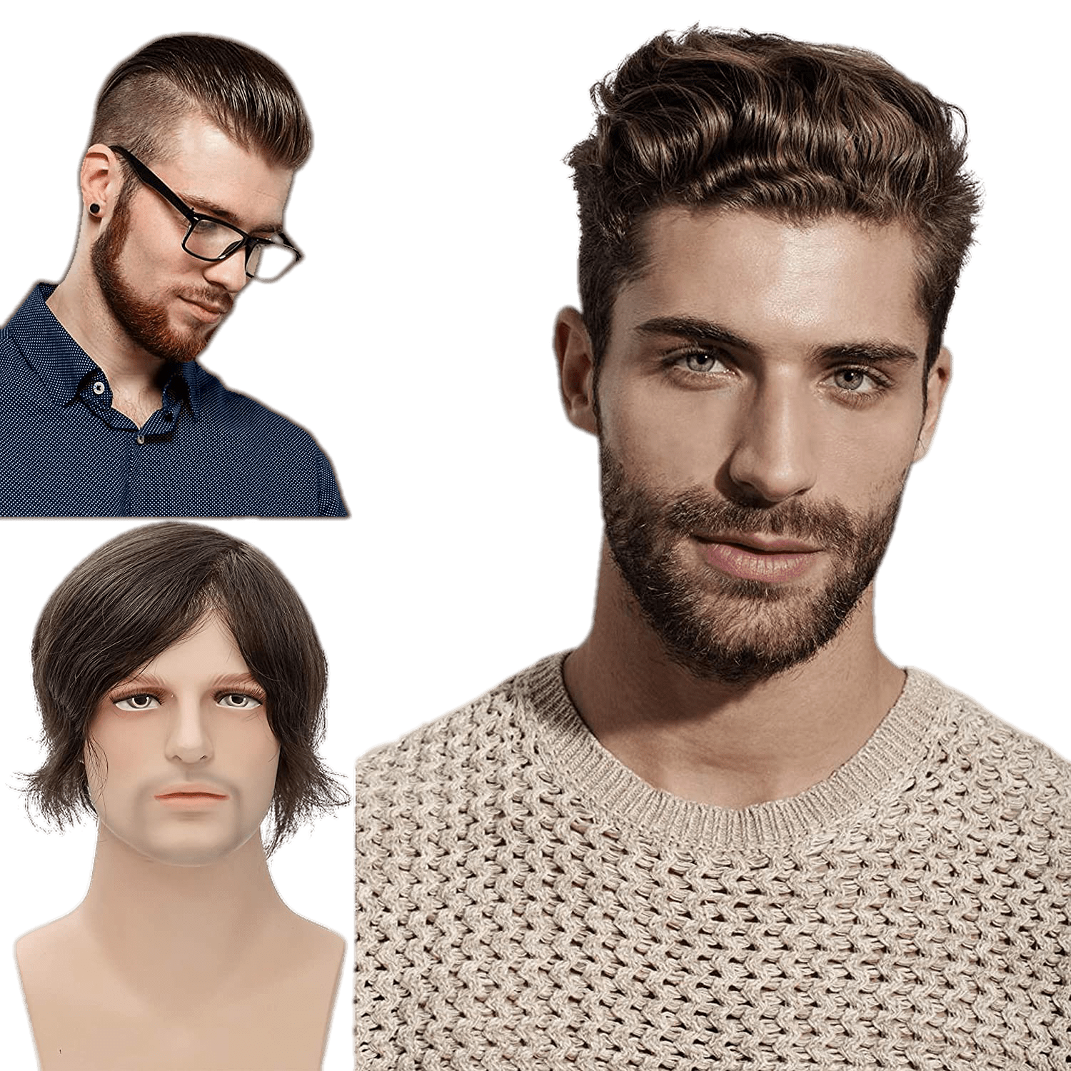 Toupee - 100%Human Hair Full Lace by VIP Extensions