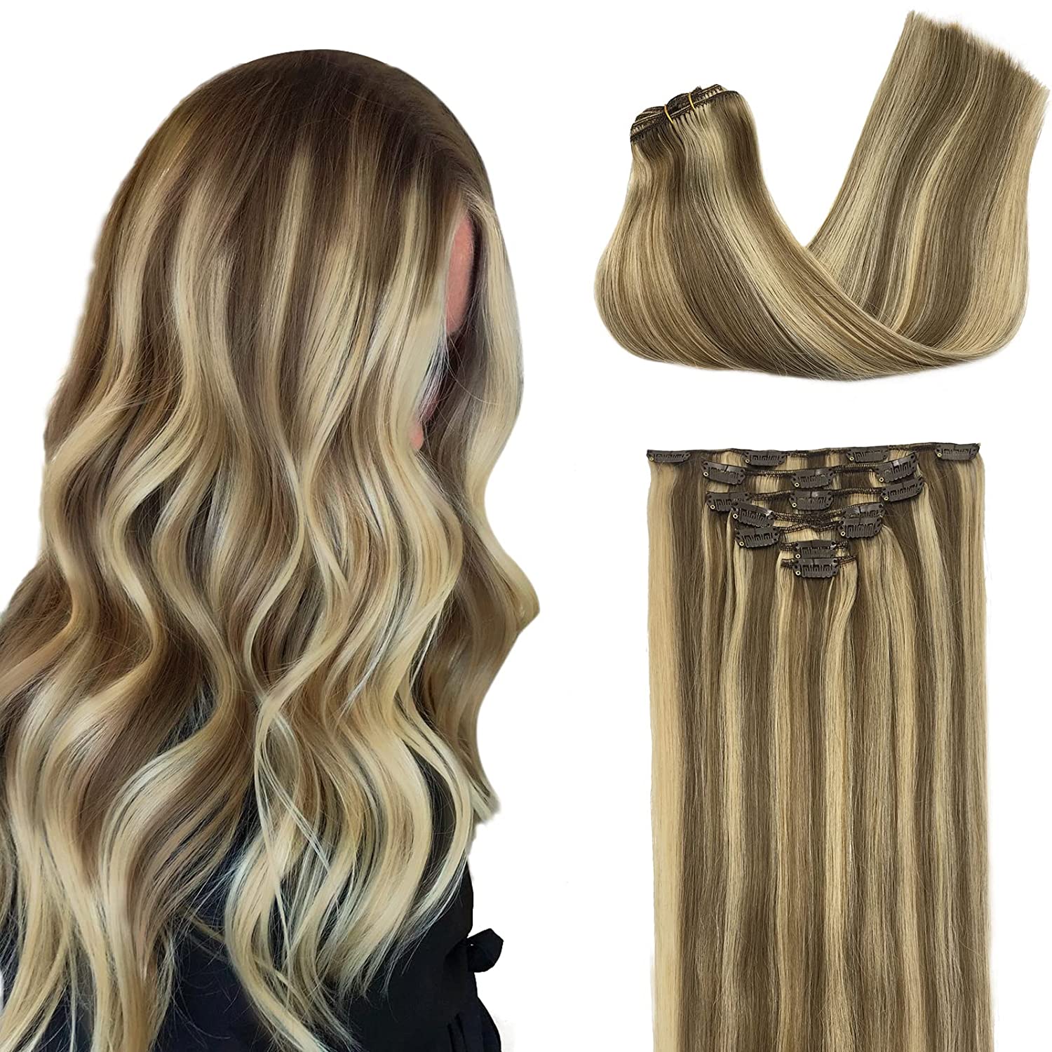 VIP Clip Extensions / Silky Straight - 18" (140 g ) ClipeX System by VIP Extensions