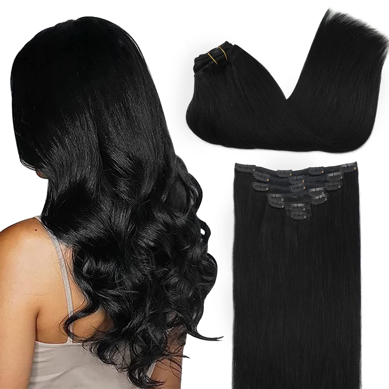 VIP Clip Extensions / Silky Straight - 18" (140 g ) ClipeX System by VIP Extensions