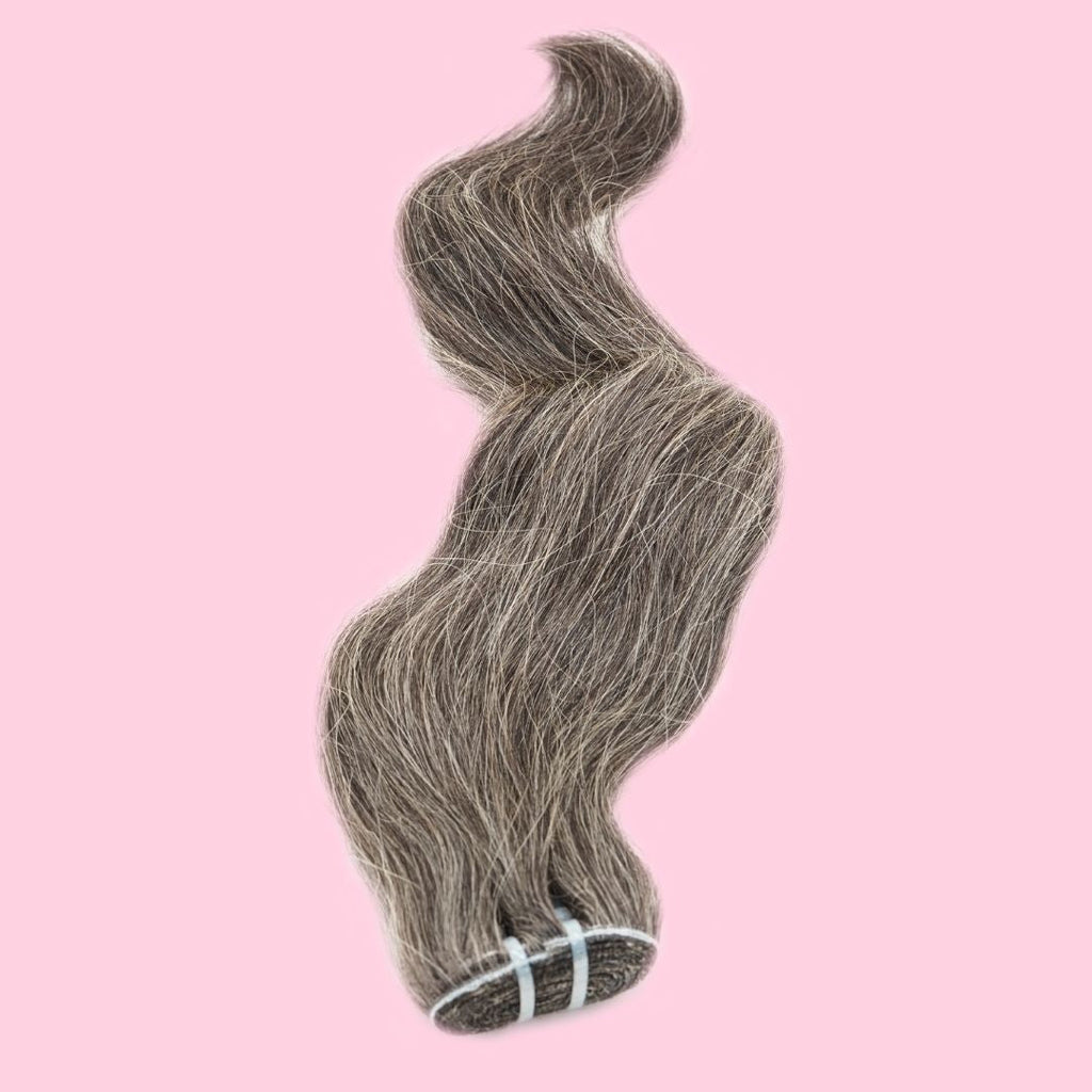 Vietnamese Natural Gray Hair Extensions by The Diamond Empire LLC