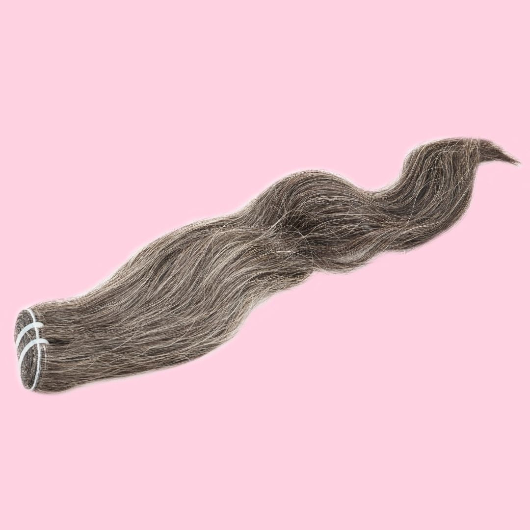 Vietnamese Natural Gray Hair Extensions by The Diamond Empire LLC